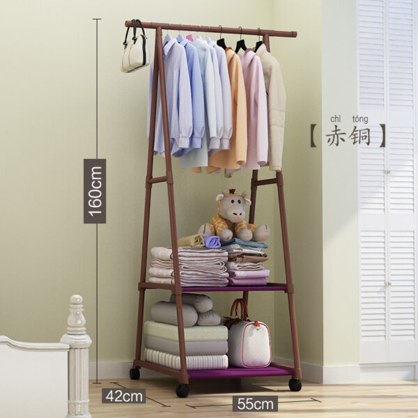 Sturdy Metal Clothes Rack with Shelves – 160cm Black Freestanding Garment Organizer