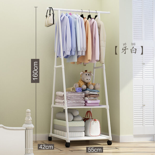 Sturdy Metal Clothes Rack with Shelves – 160cm Black Freestanding Garment Organizer
