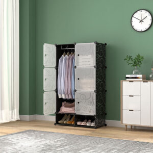 New Design Clothes Cabinet DIY Wardrobe Screwless Stackable Multi-purpose Coat Hanger Storage Space