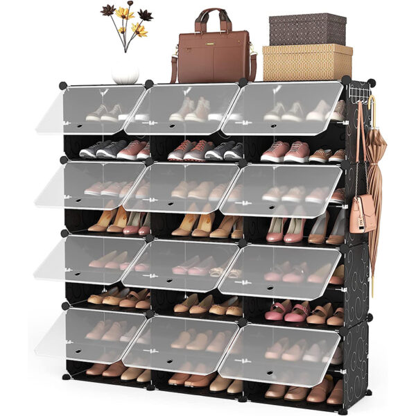 Stylish and Functional Shoe Rack for Entryway Organization