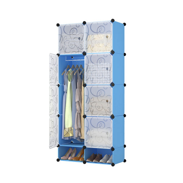8 Cube Organizer Stackable Plastic Cube Storage Shelves