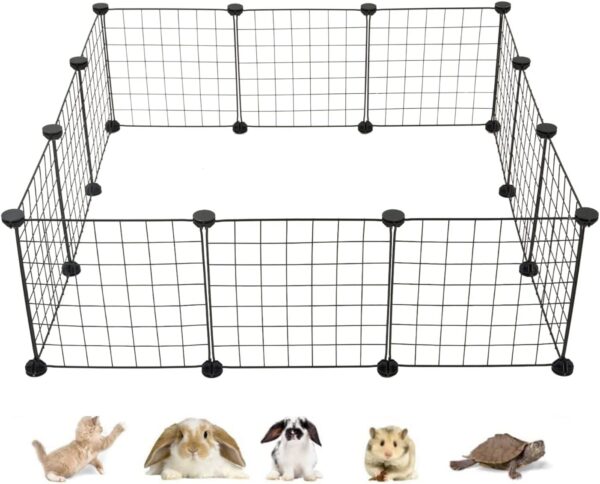 Easy Assembly Iron Wire Pet Cage – DIY Pet Fence Solution