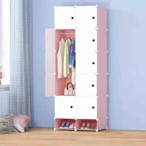Versatile Plastic Wardrobe Cube Cabinet Efficient Storage and Organization
