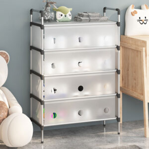 Household door shoe storage dust-proof rack multi-layer assembled shoe cabinet large space multi-layer storage simple dust-proof shoe cabinet