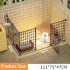 Indoor Dog Playpen for Small Dogs - Portable Pet Gate for Puppies, Teddy, Bichon, Corgi, Chihuahua - Home Use Dog Fence & Cage