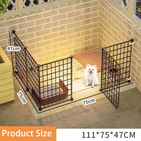 Indoor Dog Playpen for Small Dogs - Portable Pet Gate for Puppies, Teddy, Bichon, Corgi, Chihuahua - Home Use Dog Fence & Cage