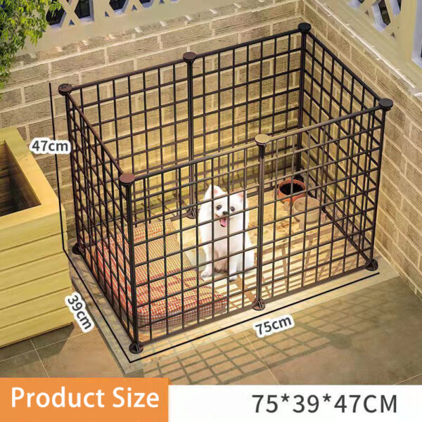 Indoor Dog Playpen for Small Dogs - Portable Pet Gate for Puppies, Teddy, Bichon, Corgi, Chihuahua - Home Use Dog Fence & Cage