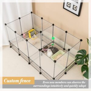 Free-assembly Wire Mesh Pet Cage/Dog Crate/Cat Enclosure - Extra Large Space for Multiple Pets