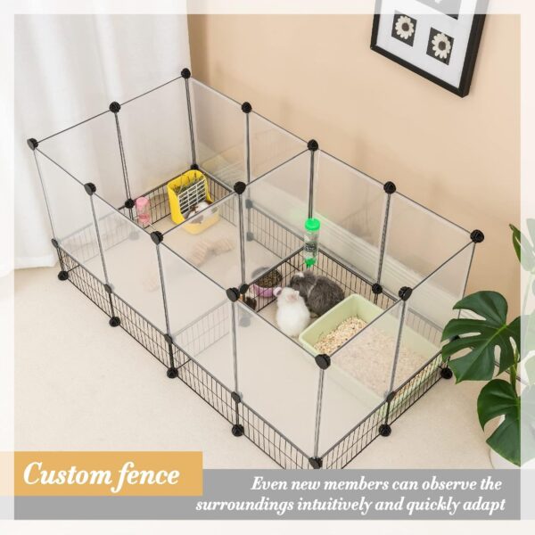 Free-assembly Wire Mesh Pet Cage/Dog Crate/Cat Enclosure - Extra Large Space for Multiple Pets